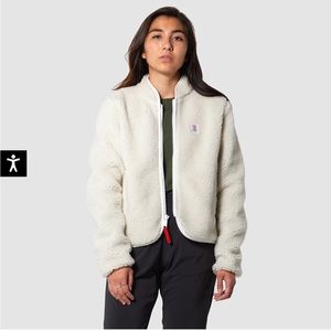 Topo Designs Reversible Sherpa Jacket (Natural/Khaki)